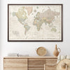 Push Pin World Map Pin Board - Desert Sunrise - Pins Included! - Liza Pruitt