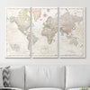Push Pin World Map Pin Board - Desert Sunrise - Pins Included! - Liza Pruitt