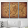 Push Pin World Map Pin Board - Golden Aged - Pins Included! - Liza Pruitt