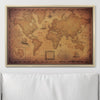 Push Pin World Map Pin Board - Golden Aged - Pins Included! - Liza Pruitt