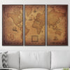 Push Pin World Map Pin Board - Golden Aged - Pins Included! - Liza Pruitt