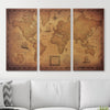 Push Pin World Map Pin Board - Golden Aged - Pins Included! - Liza Pruitt