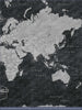 Push Pin World Map Pin Board - Modern Slate - Pins Included! - Liza Pruitt