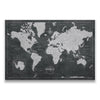 Push Pin World Map Pin Board - Modern Slate - Pins Included! - Liza Pruitt