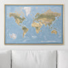 Push Pin World Map Pin Board - Natural Earth - Pins Included! - Liza Pruitt