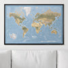 Push Pin World Map Pin Board - Natural Earth - Pins Included! - Liza Pruitt