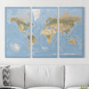 Push Pin World Map Pin Board - Natural Earth - Pins Included! - Liza Pruitt
