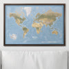 Push Pin World Map Pin Board - Natural Earth - Pins Included! - Liza Pruitt