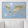 Push Pin World Map Pin Board - Natural Earth - Pins Included! - Liza Pruitt