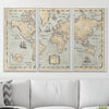 Push Pin World Map Pin Board - Rustic Vintage - Pins Included! - Liza Pruitt