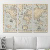 Push Pin World Map Pin Board - Rustic Vintage - Pins Included! - Liza Pruitt