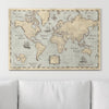 Push Pin World Map Pin Board - Rustic Vintage - Pins Included! - Liza Pruitt