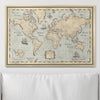 Push Pin World Map Pin Board - Rustic Vintage - Pins Included! - Liza Pruitt
