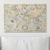Push Pin World Map Pin Board - Rustic Vintage - Pins Included! - Liza Pruitt
