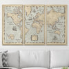 Push Pin World Map Pin Board - Rustic Vintage - Pins Included! - Liza Pruitt