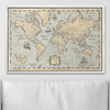 Push Pin World Map Pin Board - Rustic Vintage - Pins Included! - Liza Pruitt