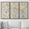 Push Pin World Map Pin Board - Rustic Vintage - Pins Included! - Liza Pruitt