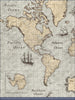 Push Pin World Map Pin Board - Rustic Vintage - Pins Included! - Liza Pruitt