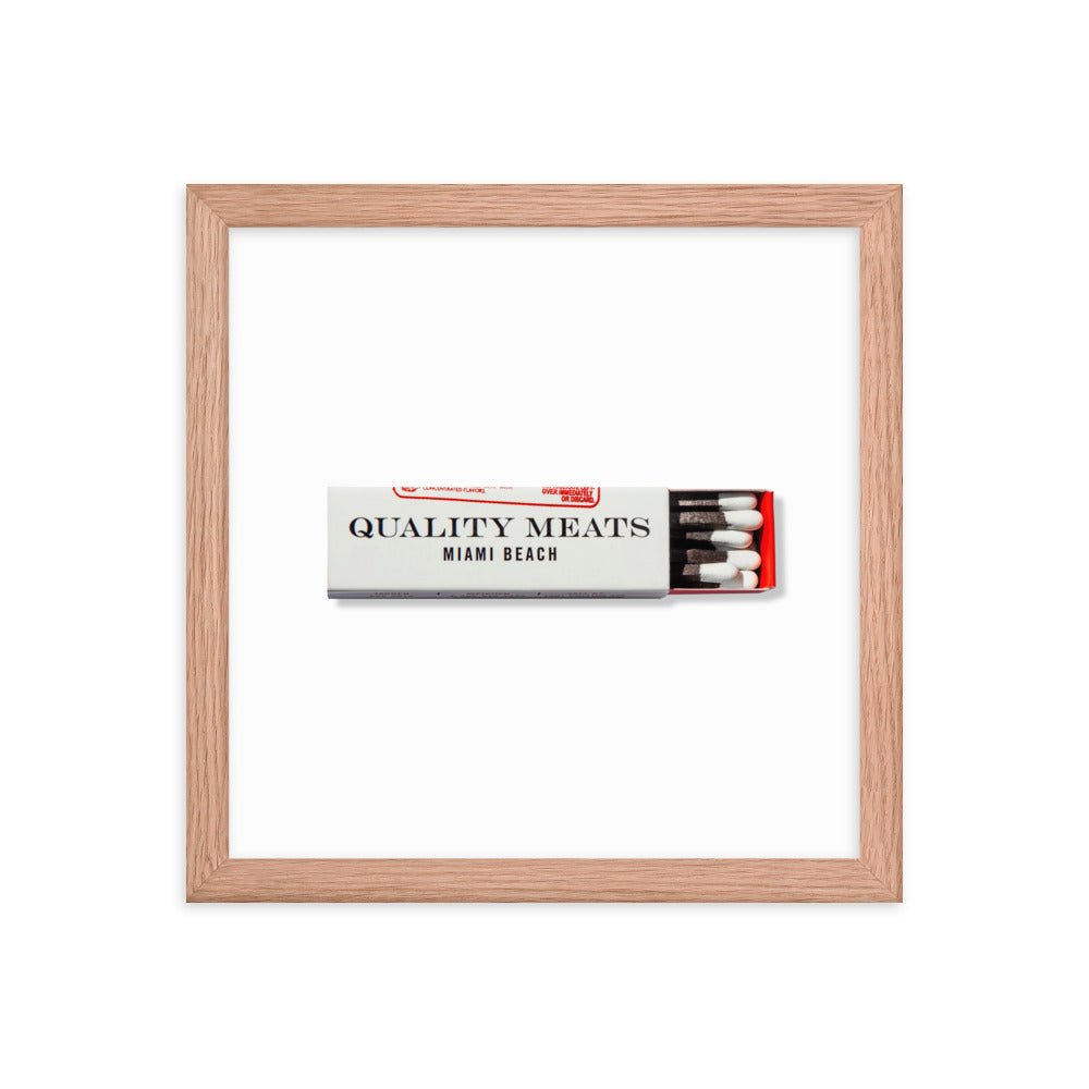 Quality Meats Framed Print - Liza Pruitt