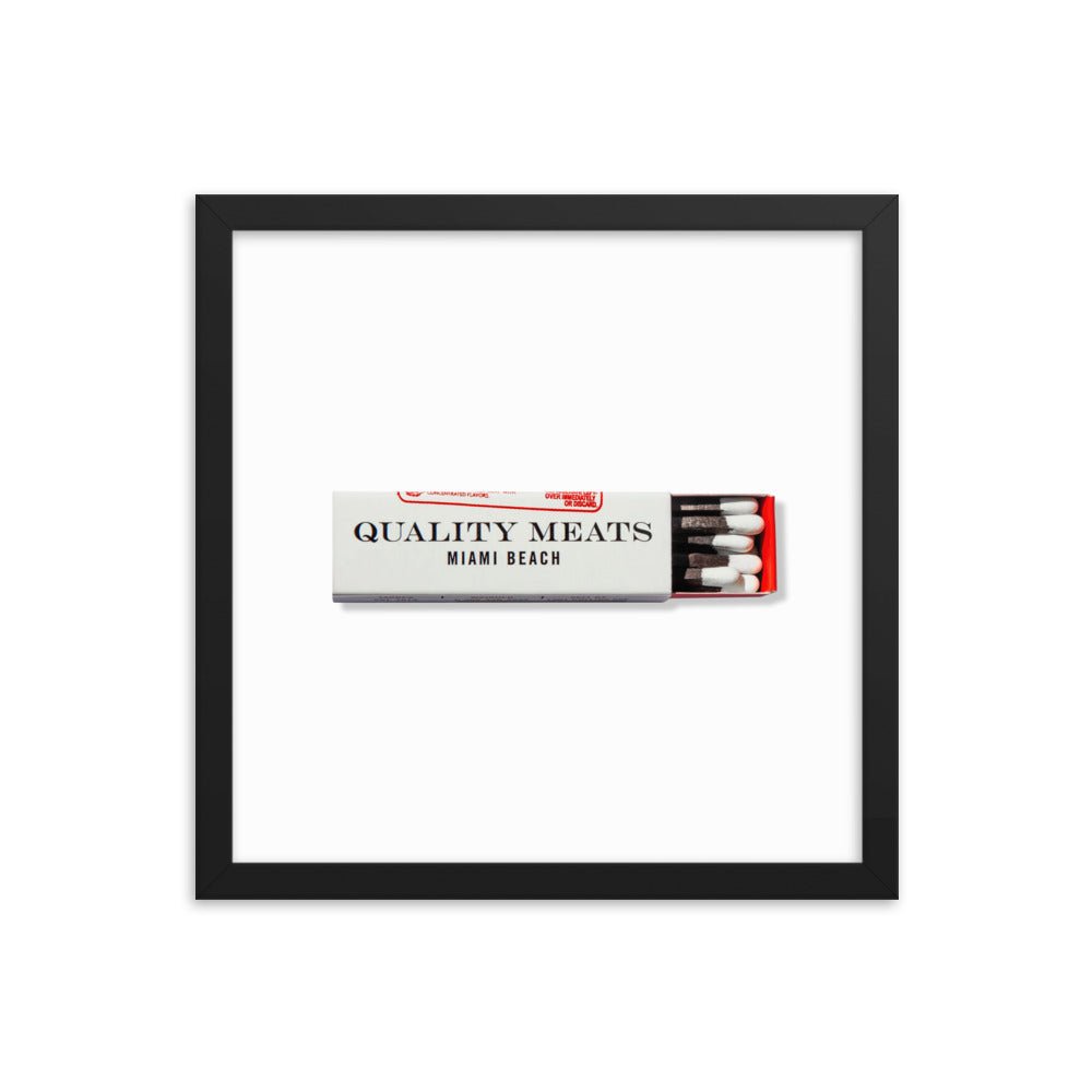 Quality Meats Framed Print - Liza Pruitt
