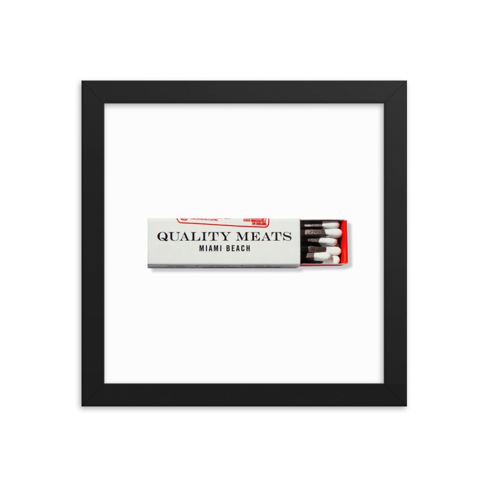 Quality Meats Framed Print - Liza Pruitt