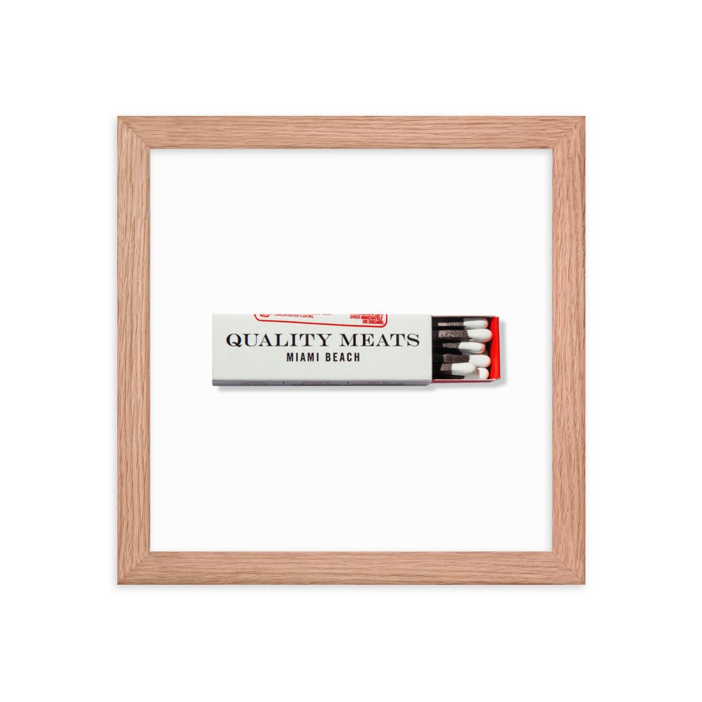 Quality Meats Framed Print - Liza Pruitt