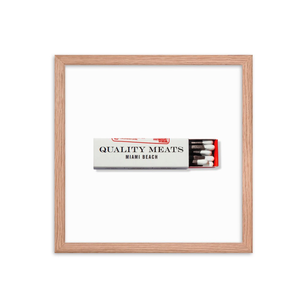 Quality Meats Framed Print - Liza Pruitt