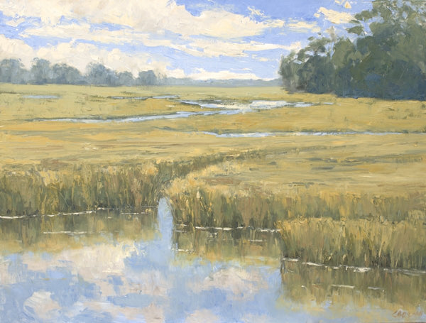 Radiant Reeds | 40" h x 30" w - Liza Pruitt