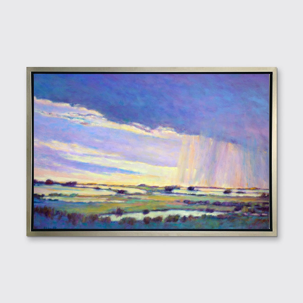 Rain Moving Along the Marsh - Open Edition Canvas Print - Liza Pruitt
