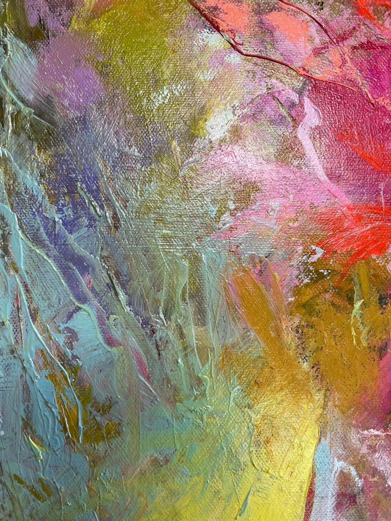 Red Bouquet | 16" h x 16" w - Liza Pruitt