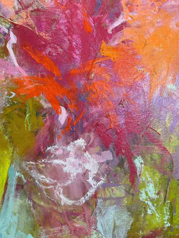 Red Bouquet | 16" h x 16" w - Liza Pruitt