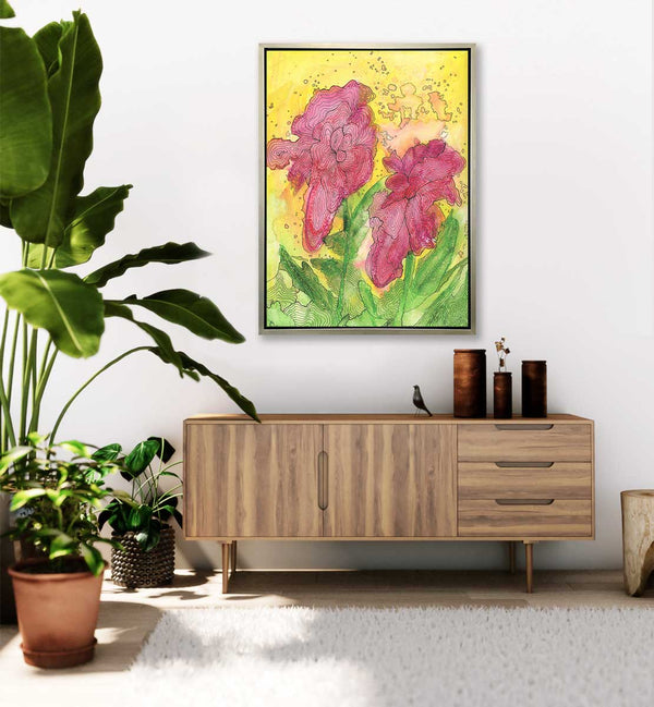 Red Ranunculus - Open Edition Canvas Print - Liza Pruitt