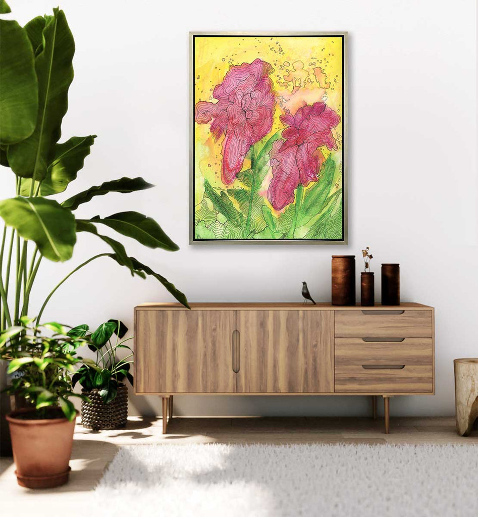 Red Ranunculus - Open Edition Canvas Print - Liza Pruitt