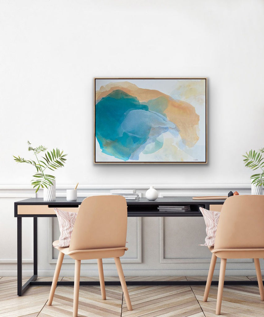 Reflections on Clear Waters | 30" h x 40” w | Framed - Liza Pruitt