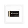 Republique Framed Print - Liza Pruitt