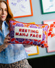Resting Mahj Face Needlepoint Pillow - Liza Pruitt