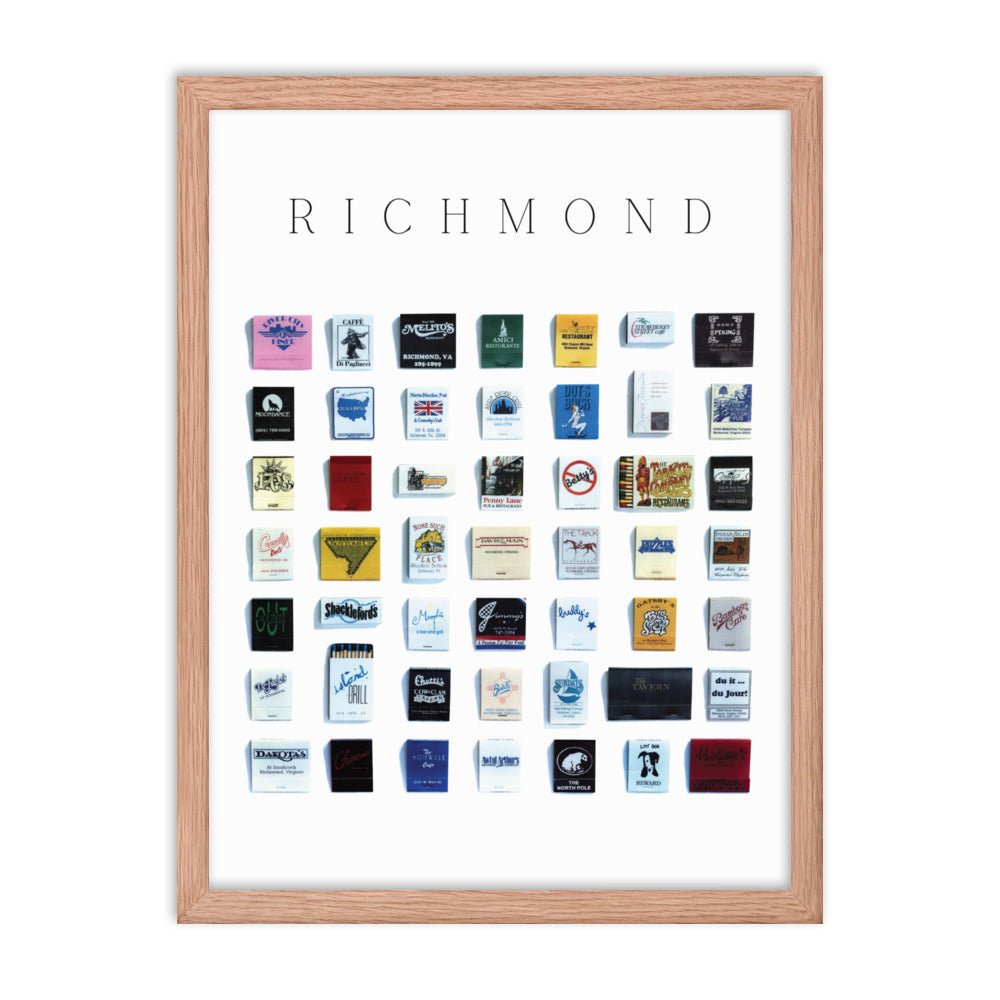 Richmond Vintage City Framed Print - Liza Pruitt