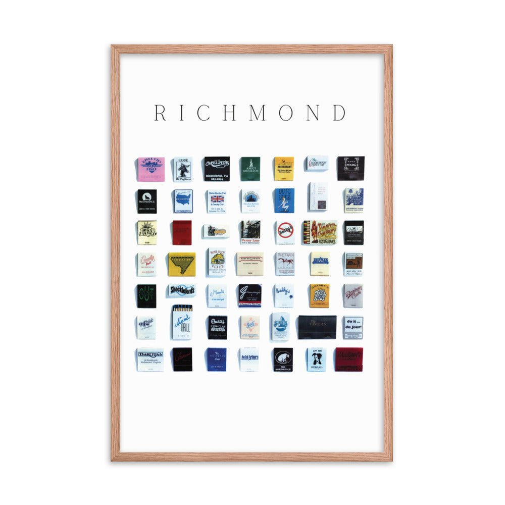 Richmond Vintage City Framed Print - Liza Pruitt