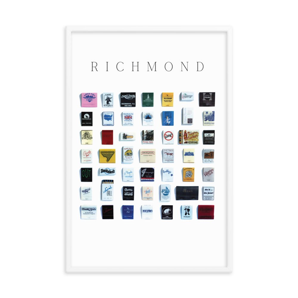 Richmond Vintage City Framed Print - Liza Pruitt