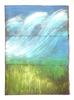 Rolling Hills and Sky, Prairie Study Triptych | 32" h x 21" w - Liza Pruitt