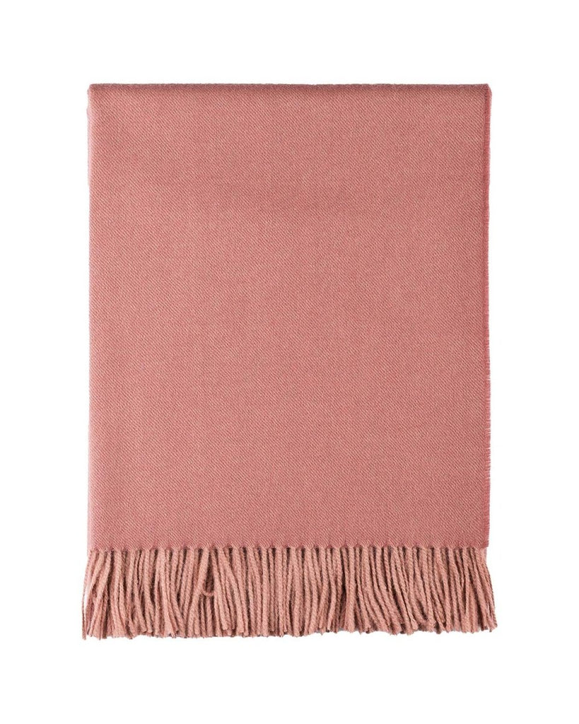 Rose 100% Baby Alpaca Throw Blanket - Persimmon - Liza Pruitt
