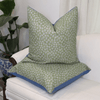 Rose Dots in Blue/Green by Jane Shelton Pillow - Liza Pruitt