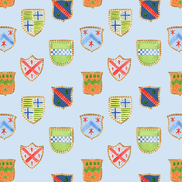 Ruffin in Sky Blue Pillow Cover by Camilla Moss - Liza Pruitt