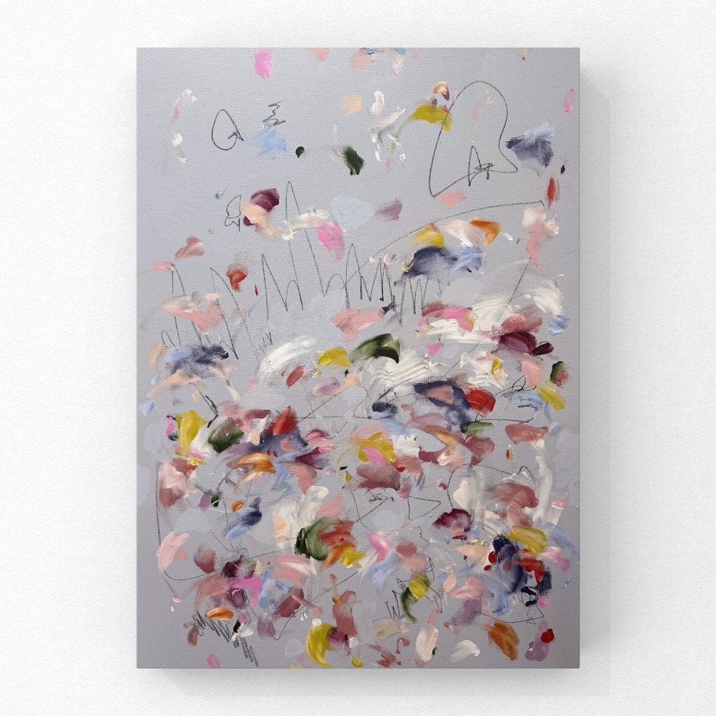 Running Through the Sprinklers | 36" h x 24" w - Liza Pruitt