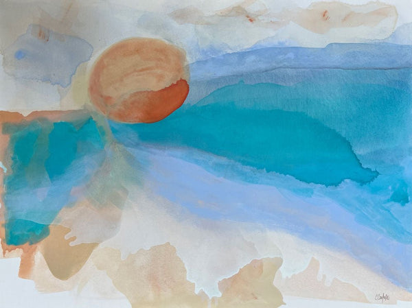 Sand Between My Toes | 30" h x 40” w | Framed - Liza Pruitt