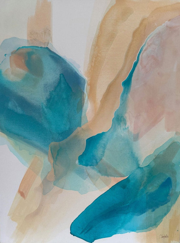 Sandbar Daydreams | 40" h x 30” w | Framed - Liza Pruitt