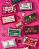 Santa Baby Mini Needlepoint Pillow - Liza Pruitt