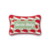 Santa Baby Mini Needlepoint Pillow - Liza Pruitt