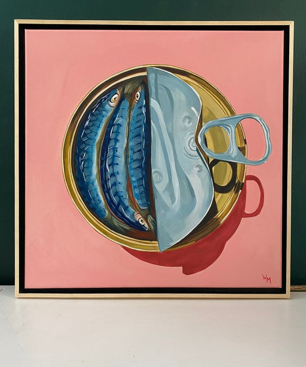 Sardines in the Round | 20" x 20" | Framed - Liza Pruitt