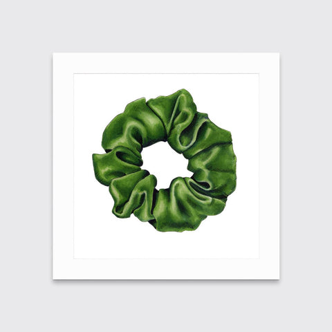 Scrunchie IV (Green) - Open Edition Paper Print - Liza Pruitt